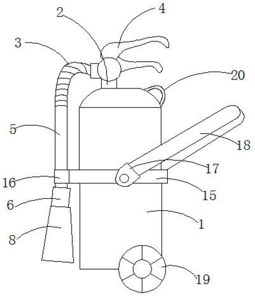 Portable high-altitude fire extinguishing device