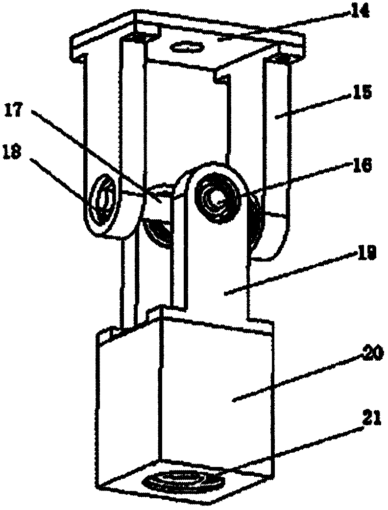 A test device for studying the interference law of marine risers under the action of top tension