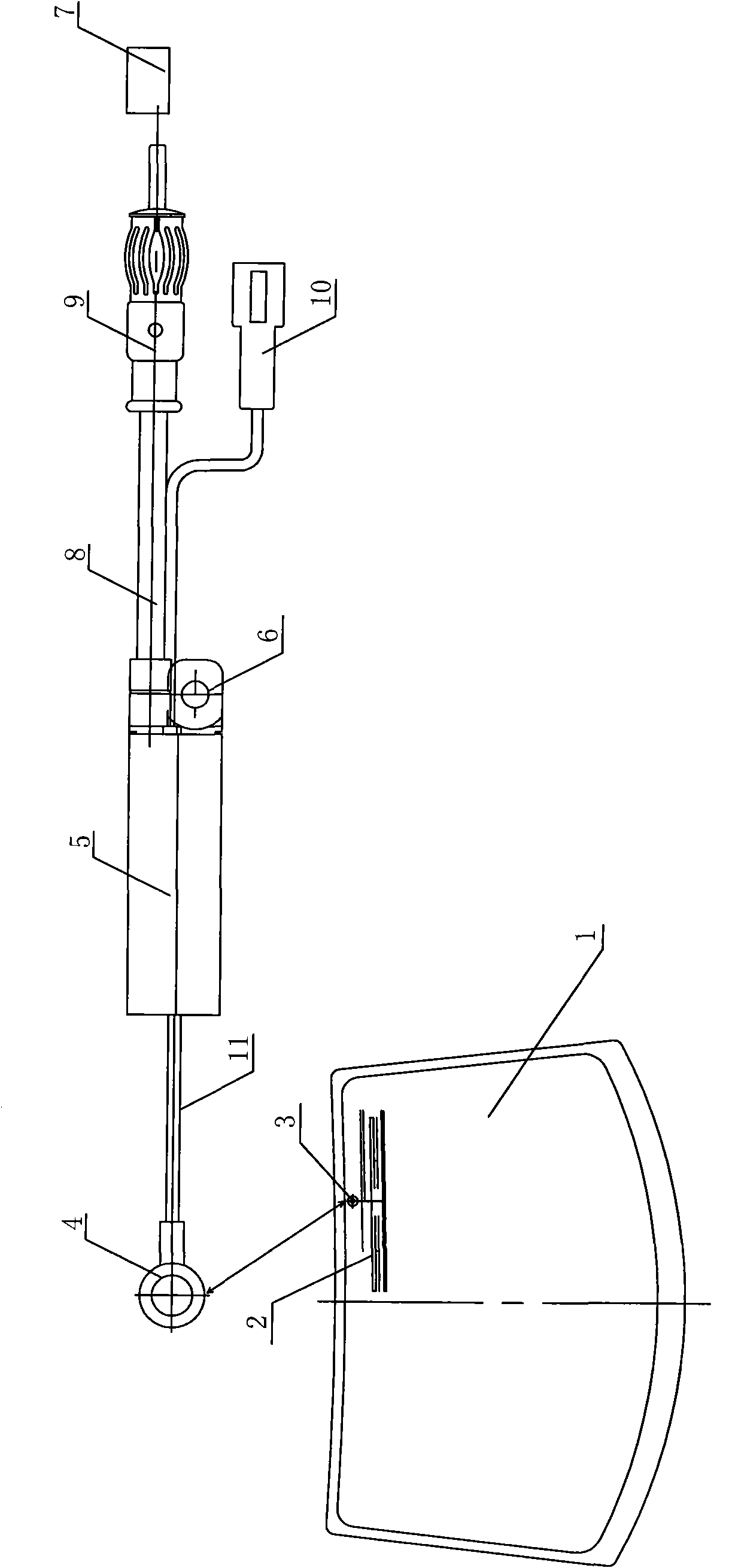 Amplifier system of front screen printed antenna for automobiles