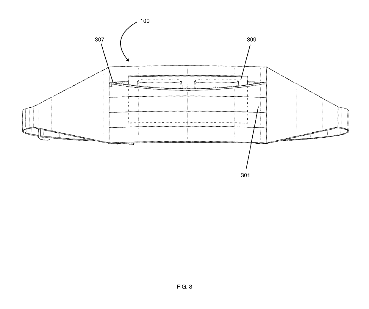 Cummerbund with hidden detachable storage