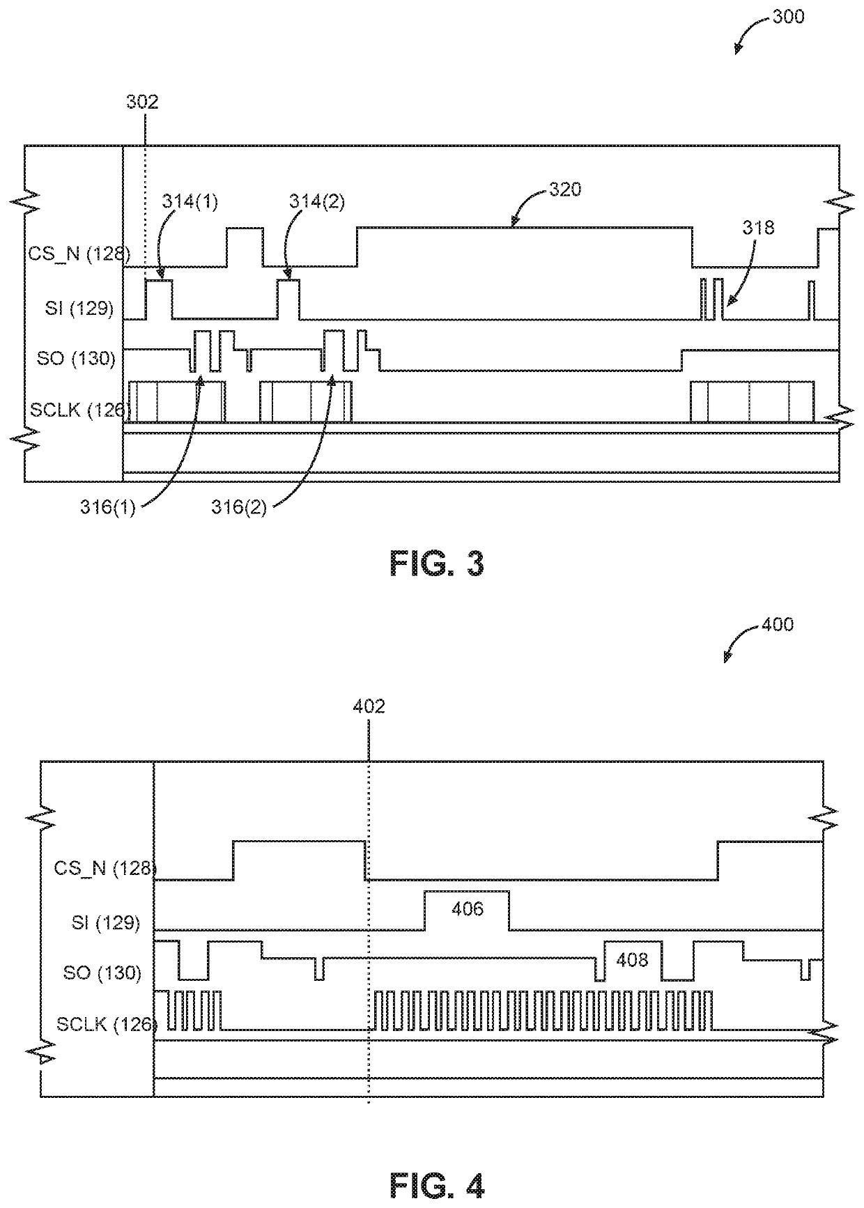 Reducing power consumption of communication interfaces by clock frequency scaling and adaptive interleaving of polling