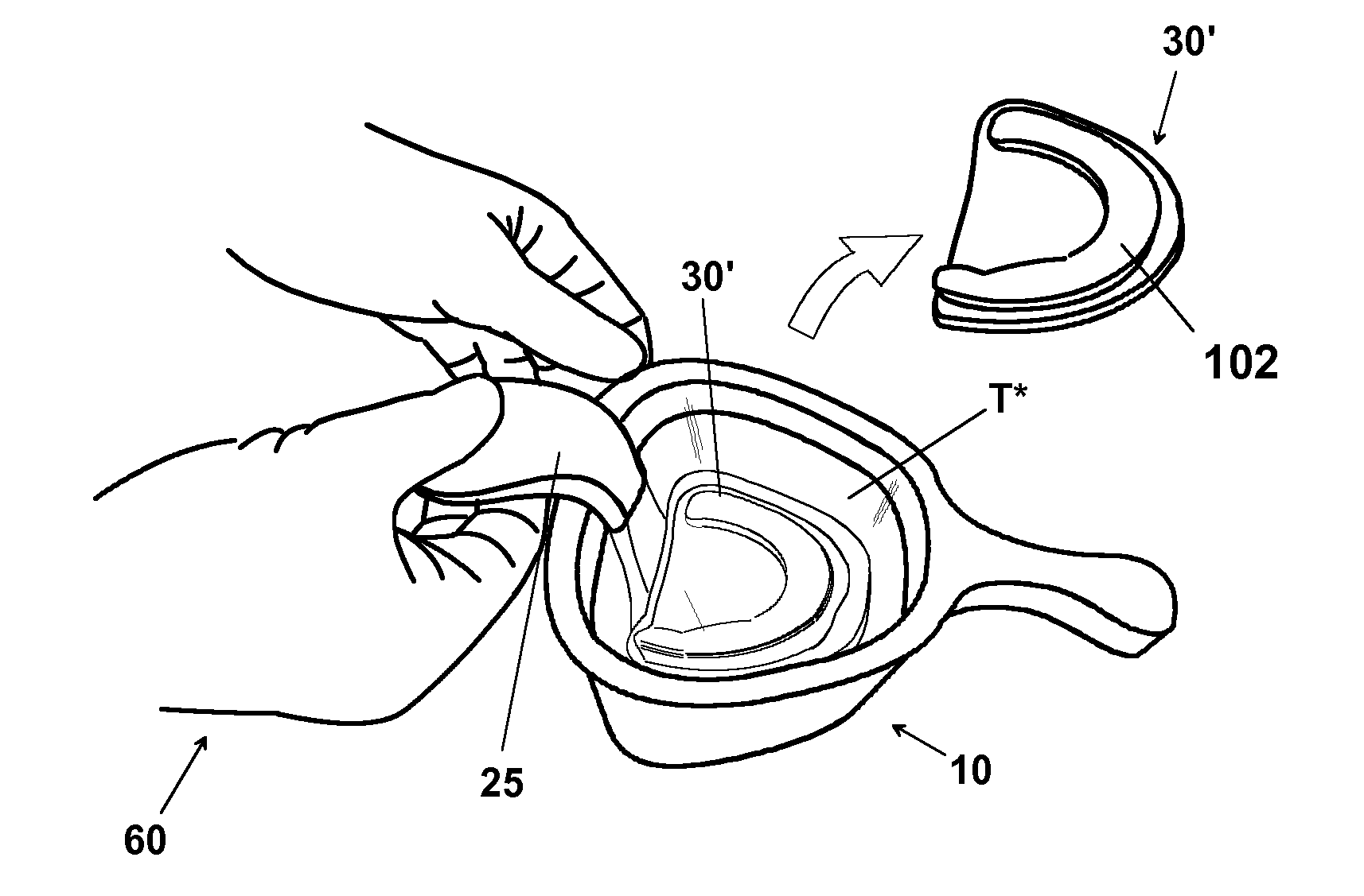 Method for making an impression tray for dental use