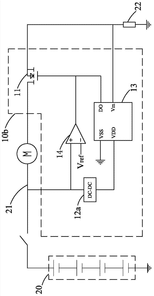 Battery pack protection circuit, battery pack and electromotive tool