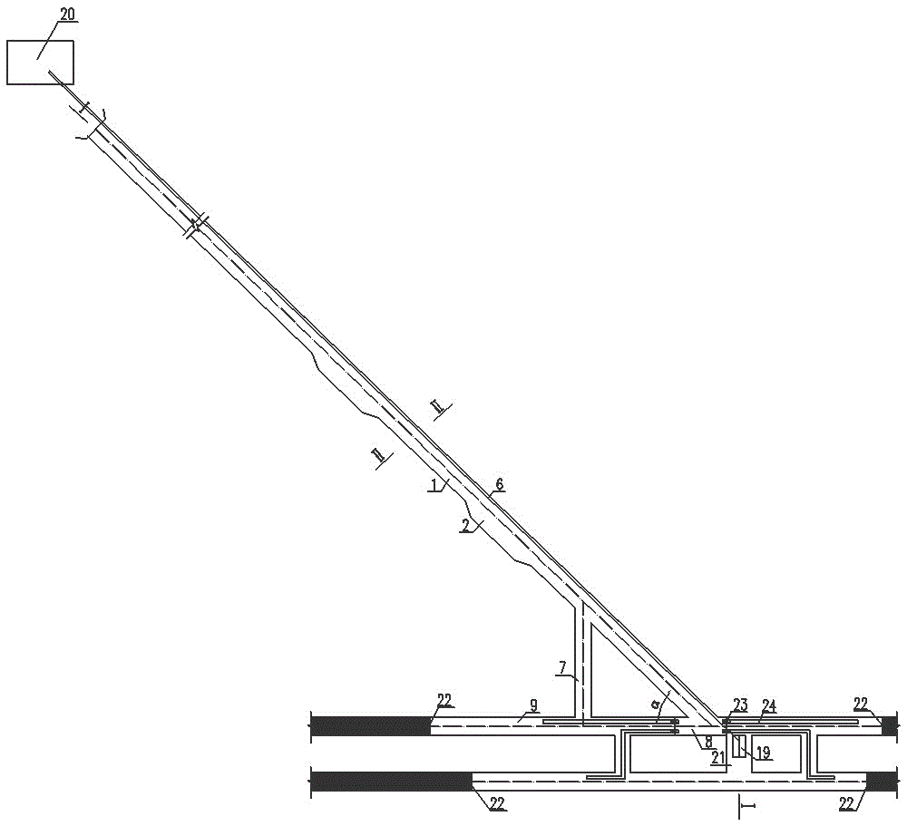 Ventilation transportation system for single-inclined-shaft multi-face tunnel construction