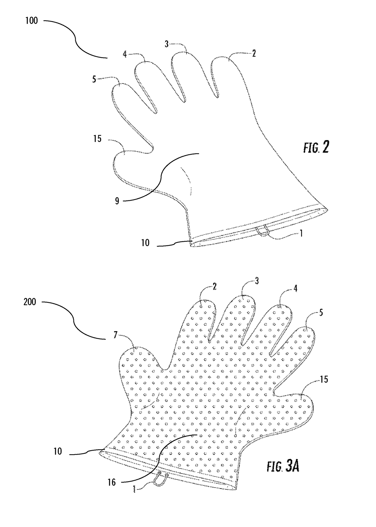 Waste collection glove