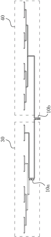 E-plane waveguide directional coupler and 16-way waveguide power divider applying coupler