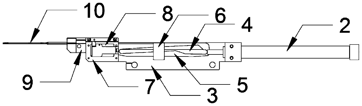 Elastic staple pin nailing machine