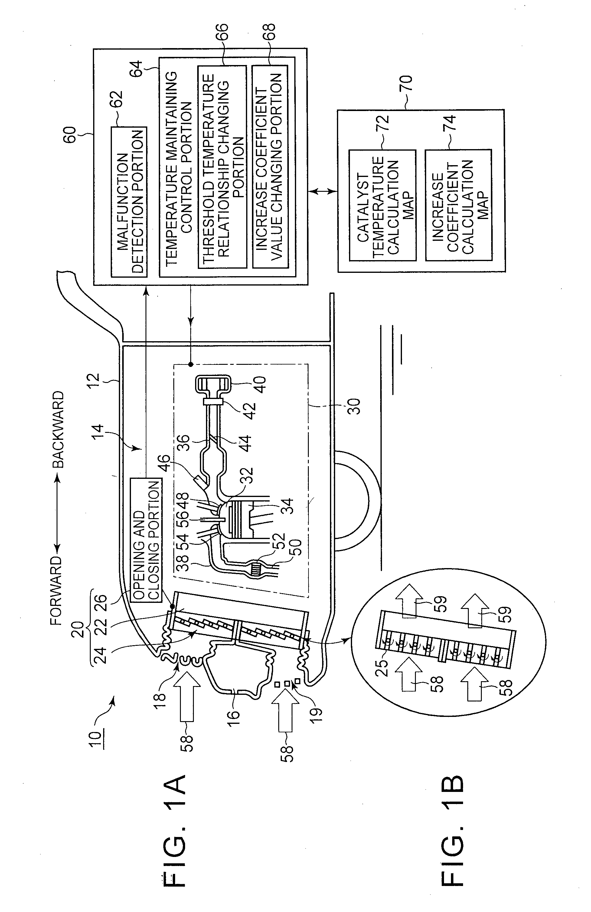 Limp-home method for safeguarding the catalyst of an internal combustion engine in case of a defective controlled grille shutter and vehicle thereof