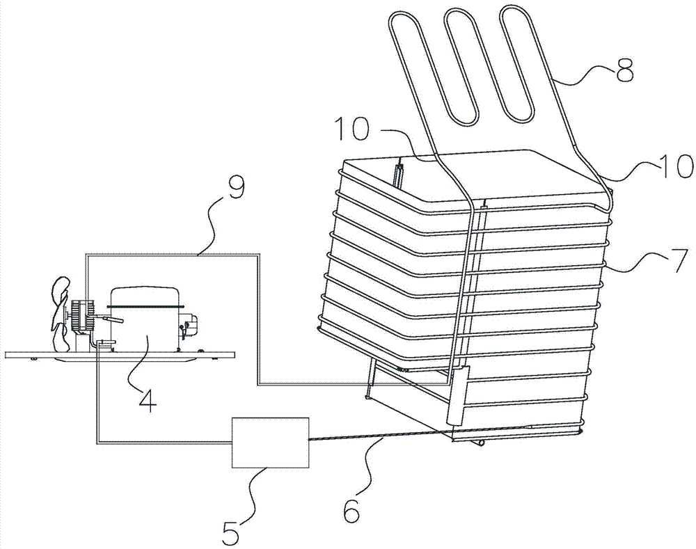 Omnibearing refrigeration refrigerator