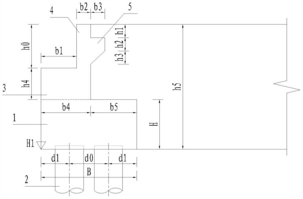 Bridge abutment structure with revetment function