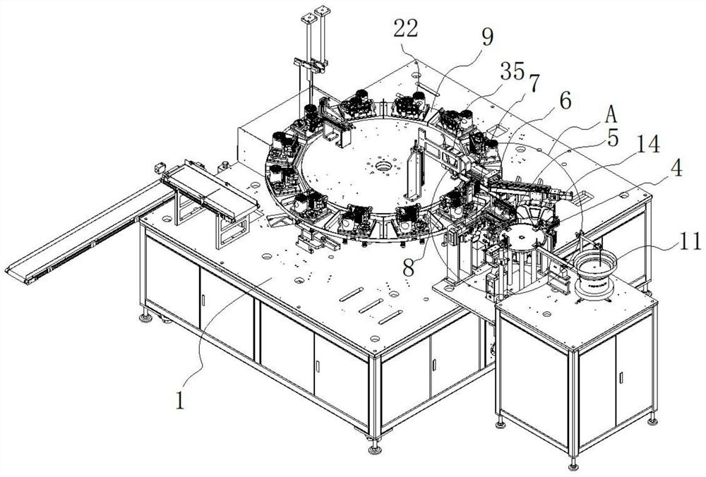 Automatic assembling and detecting mechanism for X-shaped sealing ring and operation method thereof