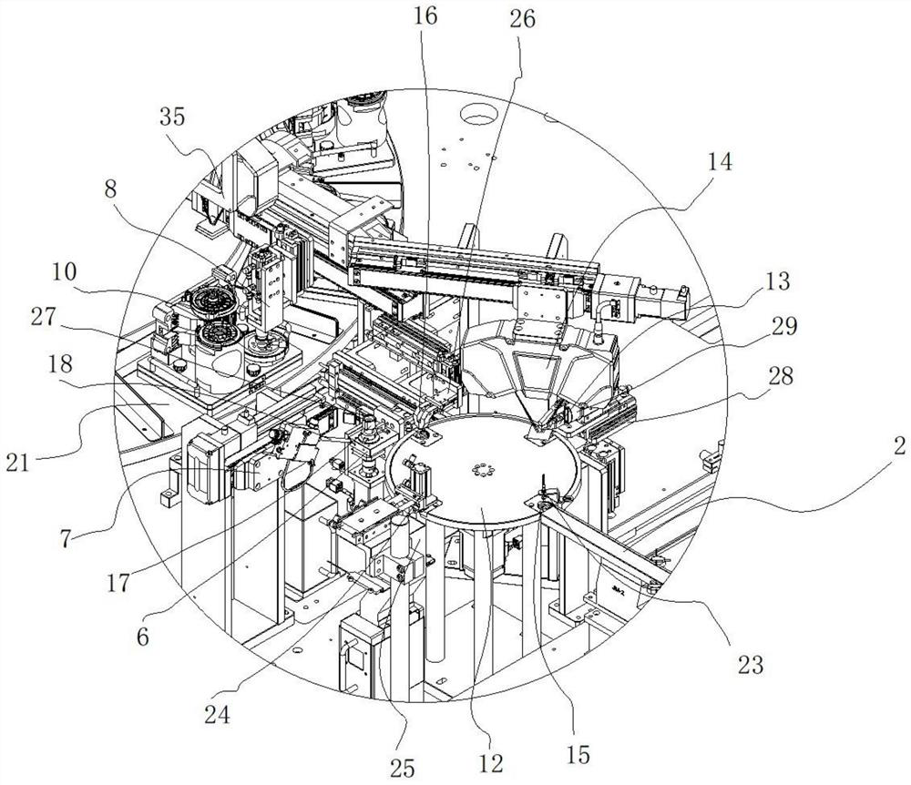 Automatic assembling and detecting mechanism for X-shaped sealing ring and operation method thereof