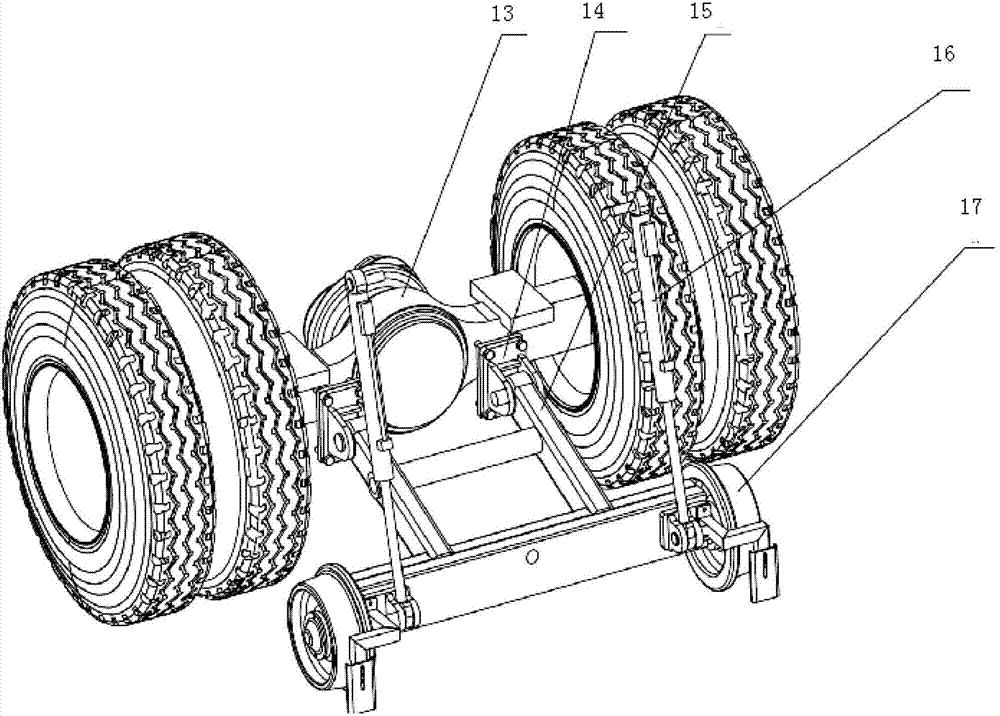 Highway-railway dual-purpose motor tractor