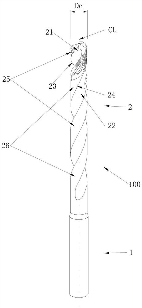 Vibration suppression and friction reduction type deep hole drill bit