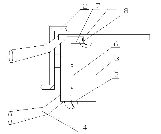 Gun capable of hiding aiming and firing