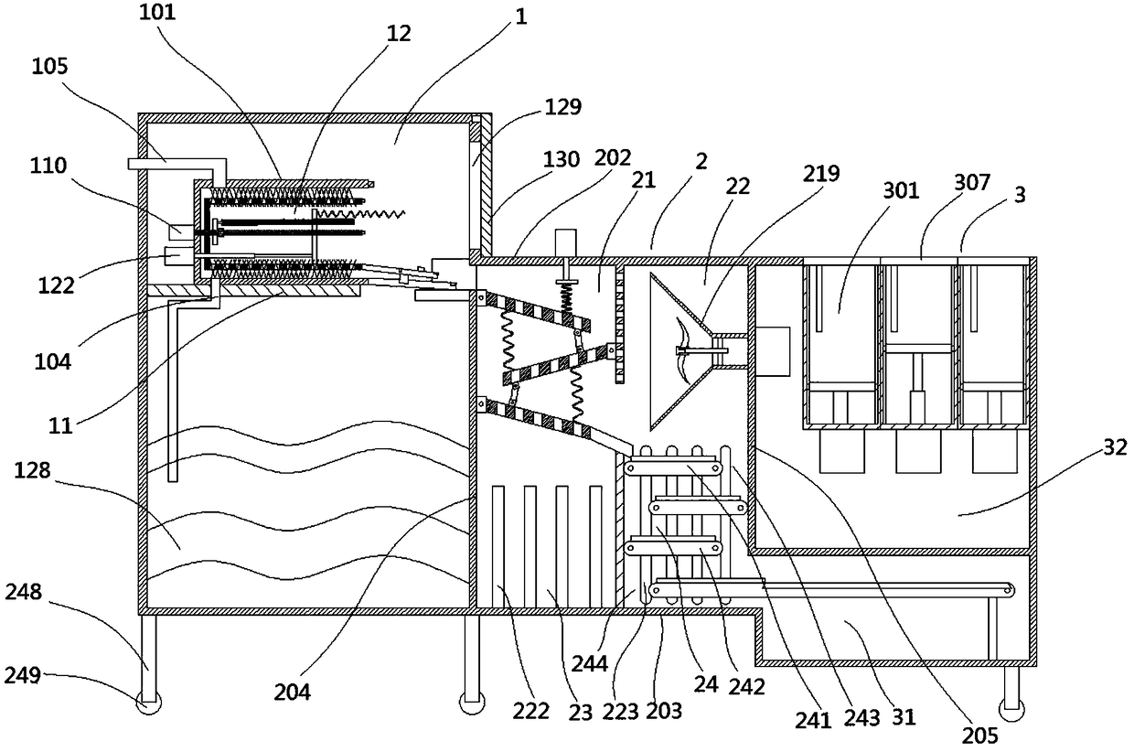 Medical equipment cleaning device with storage function