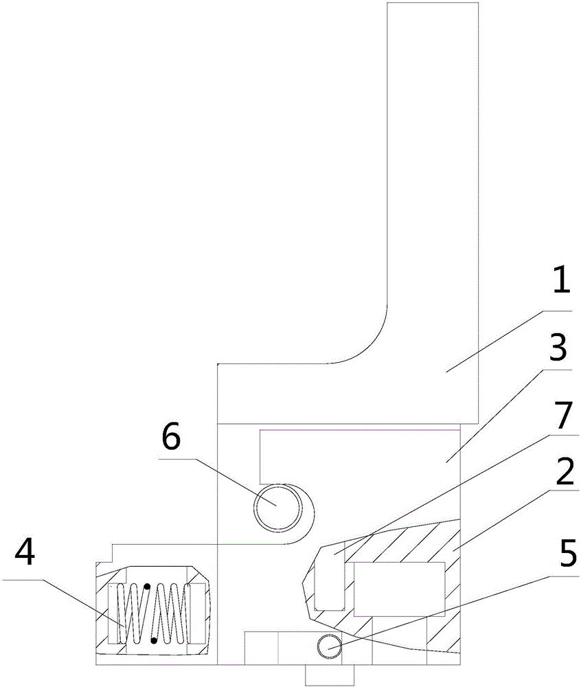 Finger quick replacing structure of robot