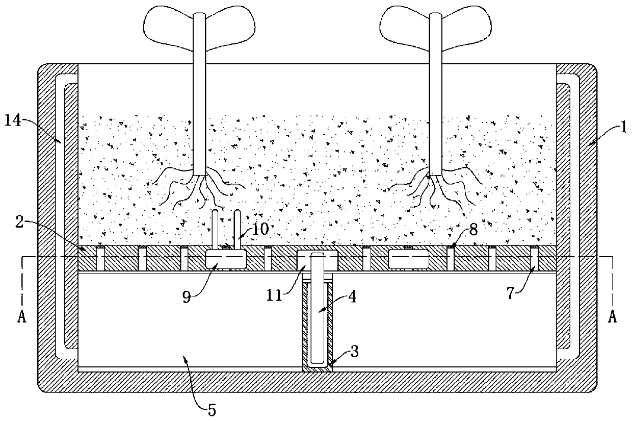 High-temperature resistant self-watering flowerpot