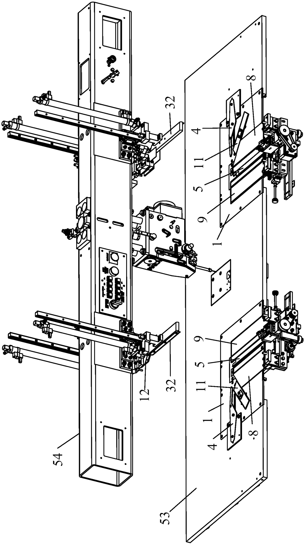 Automatic folding mechanism and method and sleeve placket sewing device