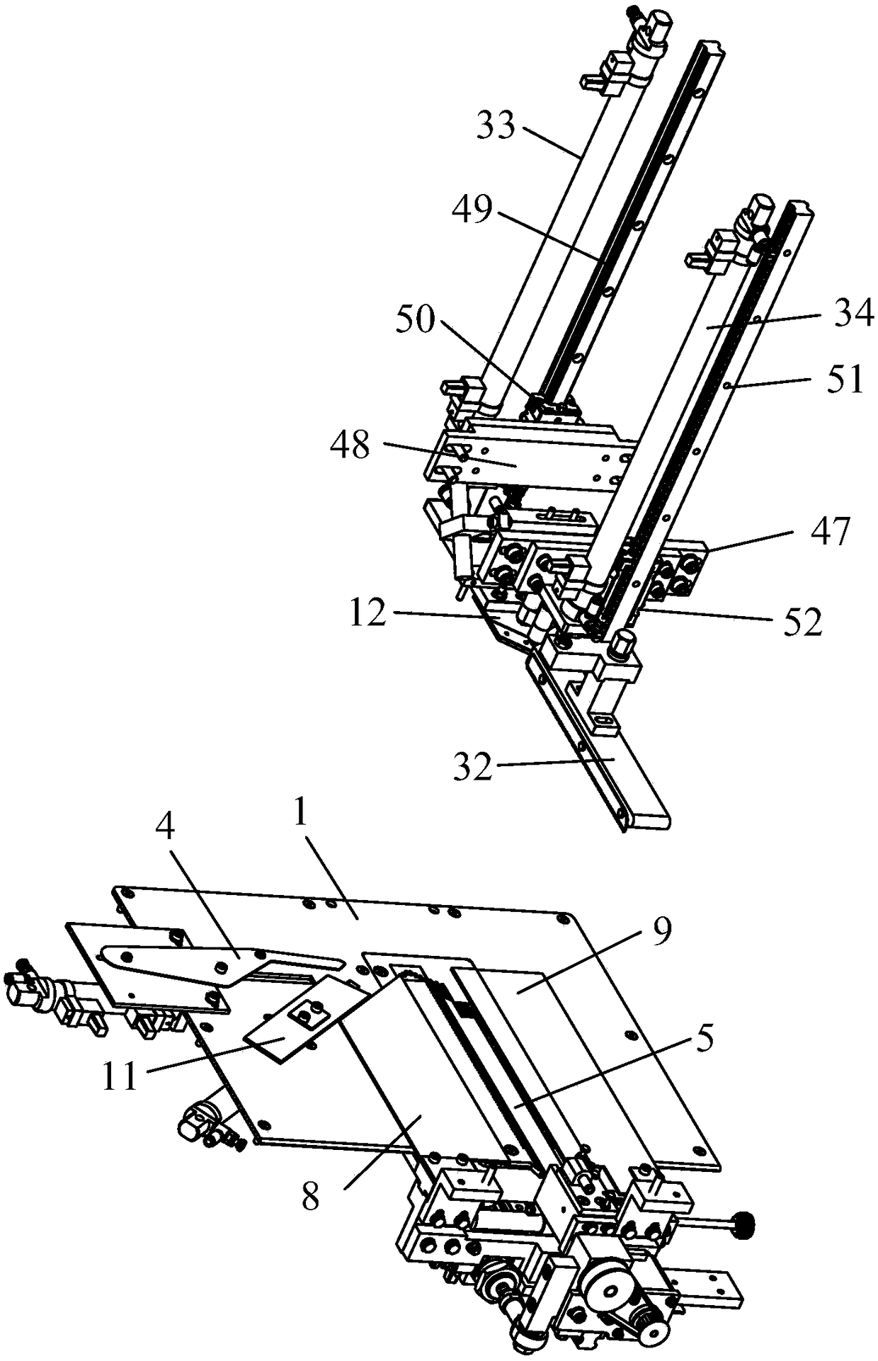 Automatic folding mechanism and method and sleeve placket sewing device