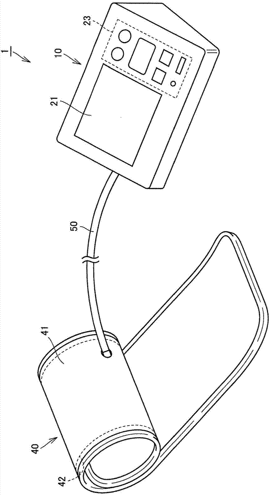 Piezoelectric pump and blood-pressure-information measurement device provided therewith