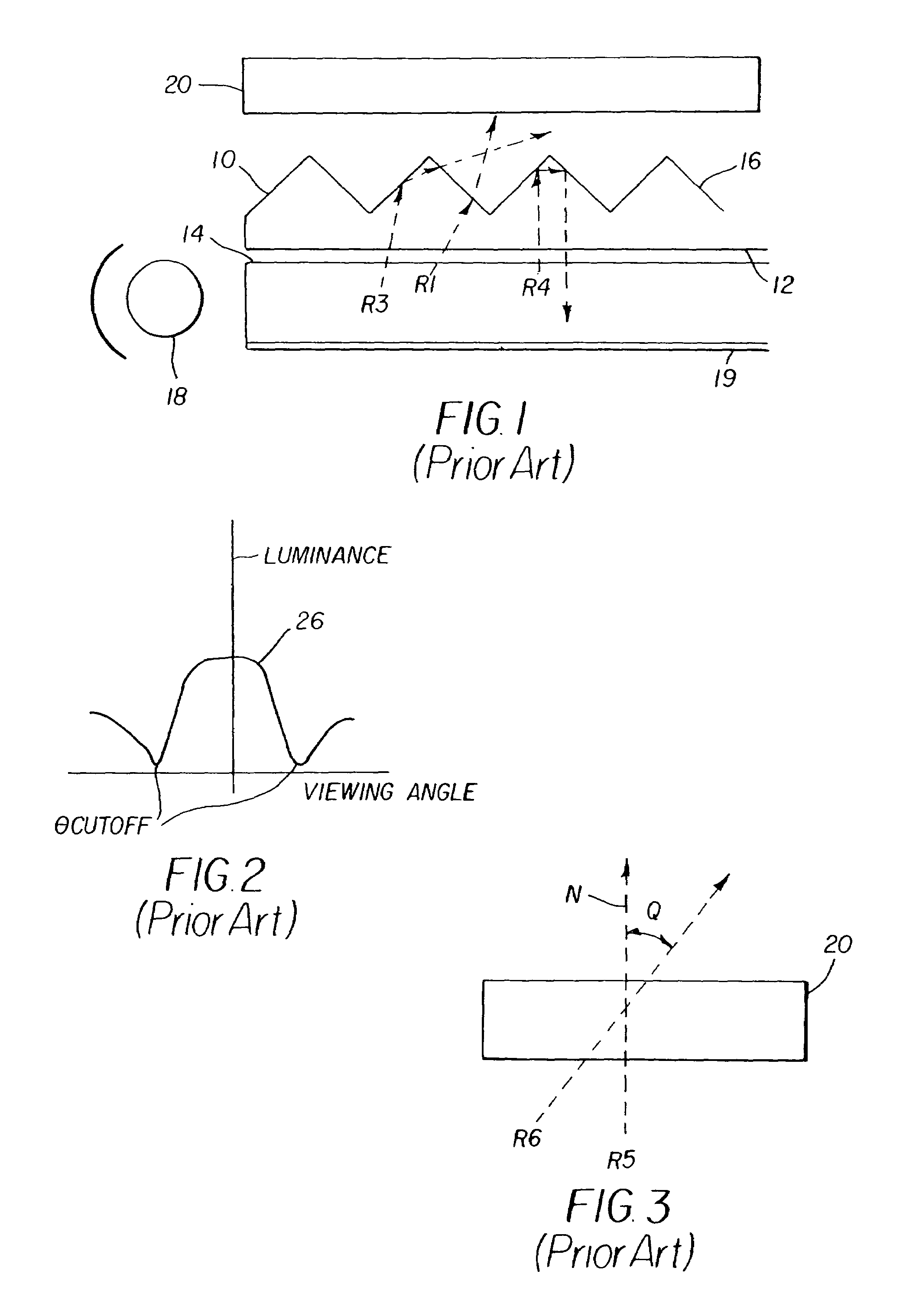 Brightness enhancement article having trapezoidal prism surface