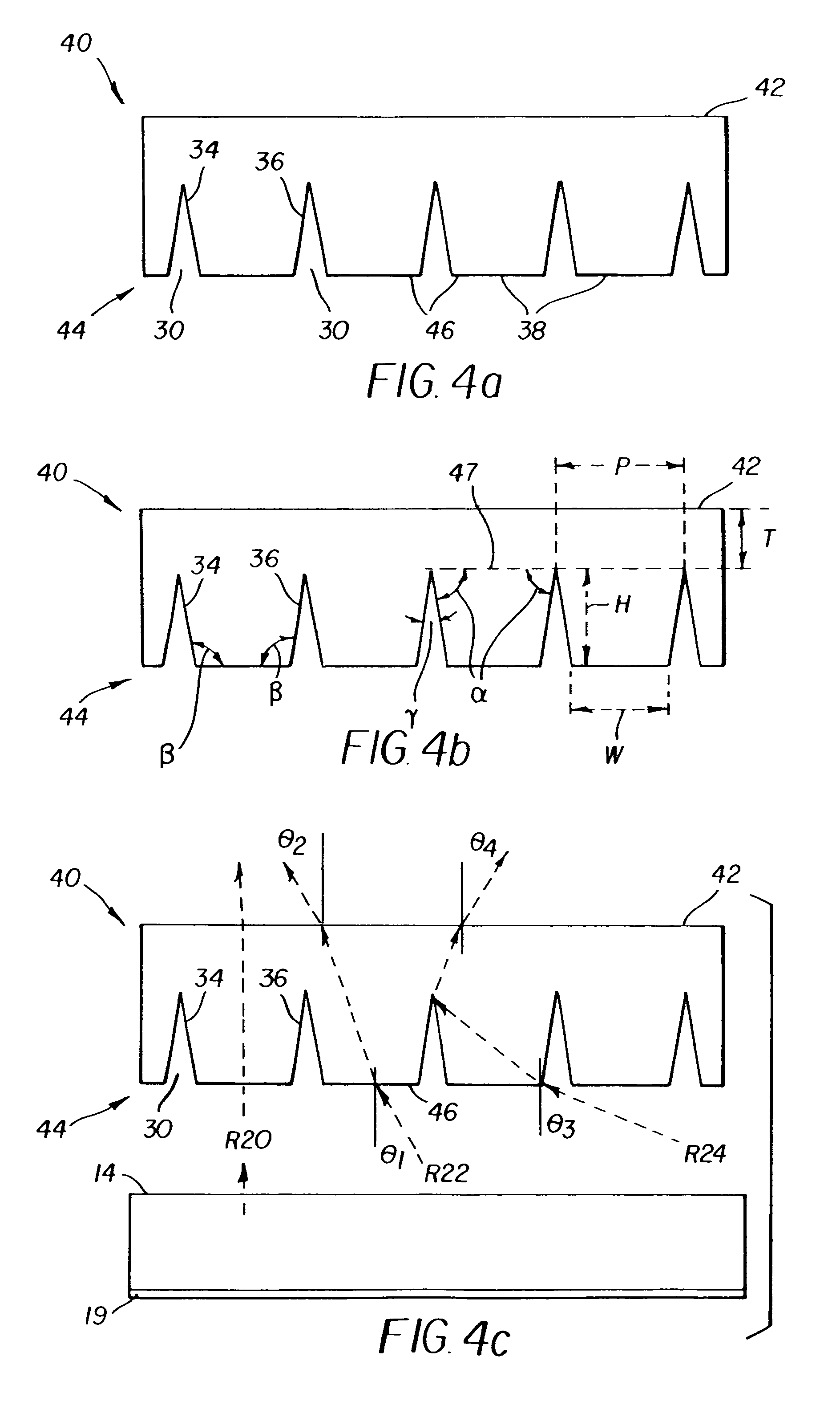 Brightness enhancement article having trapezoidal prism surface