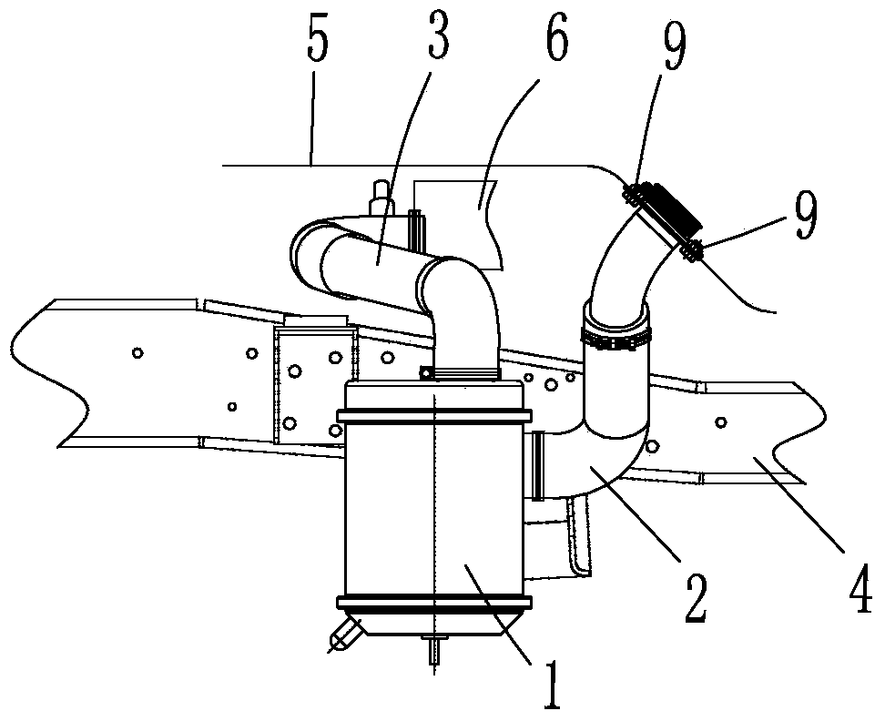 Engine air intake system suitable for minibus