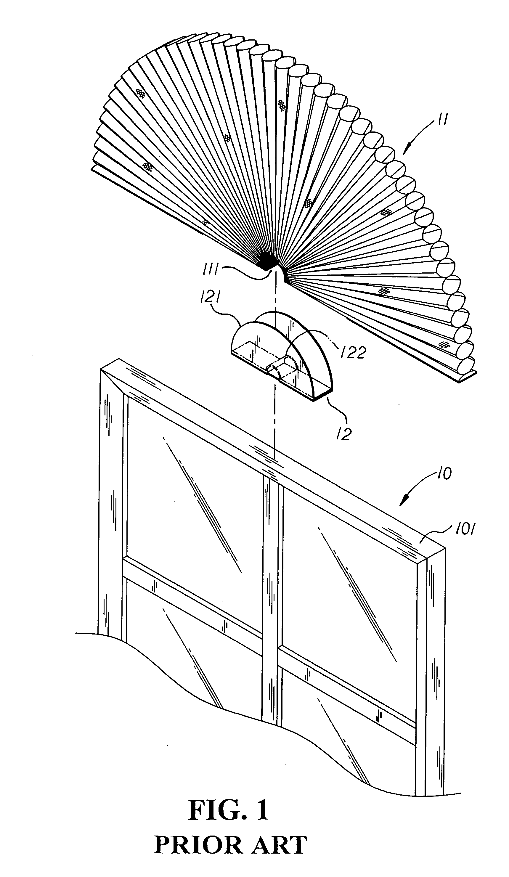 Collapsible door and window decorative article structure