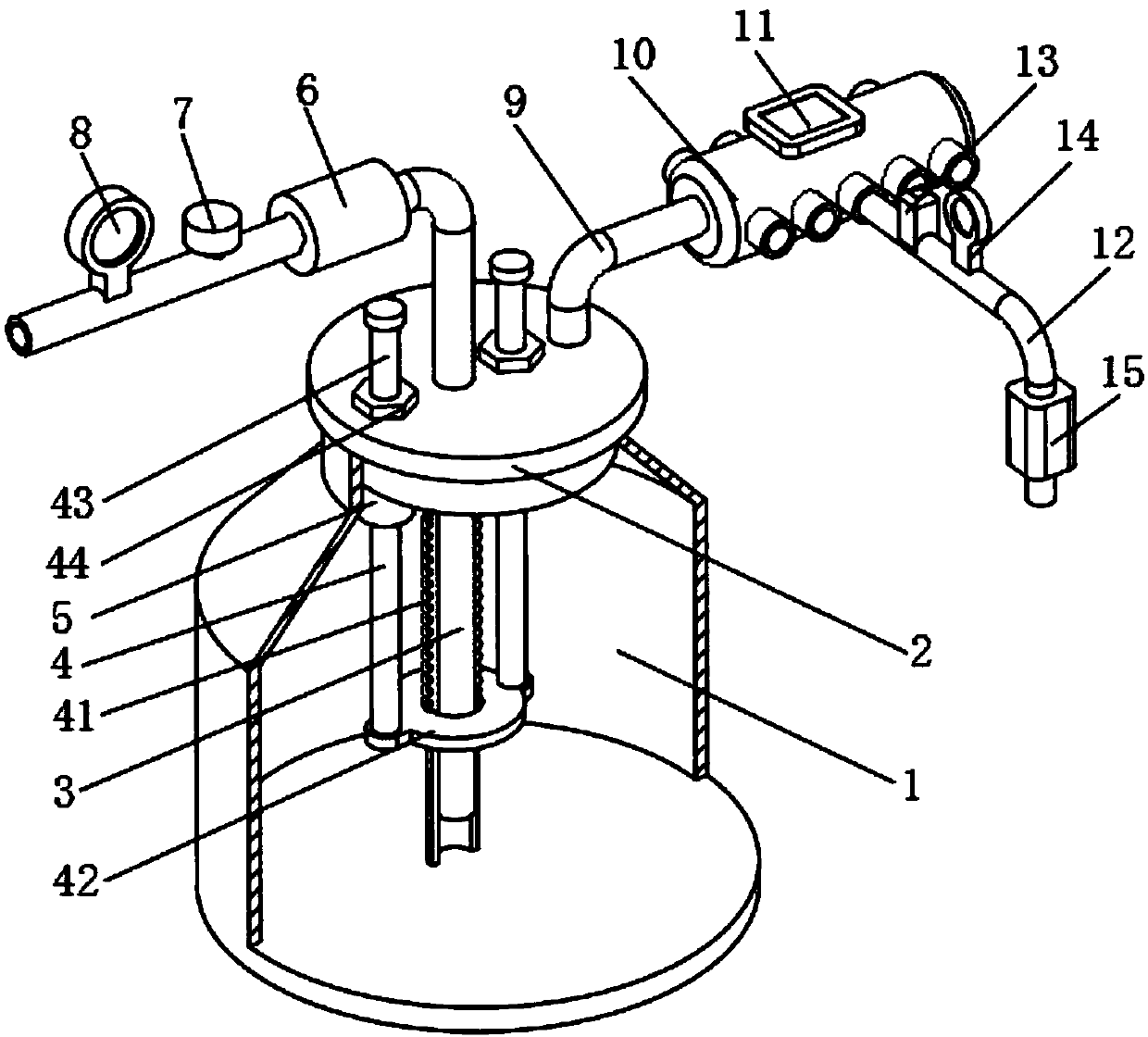 Breathing machine device for paediatrics