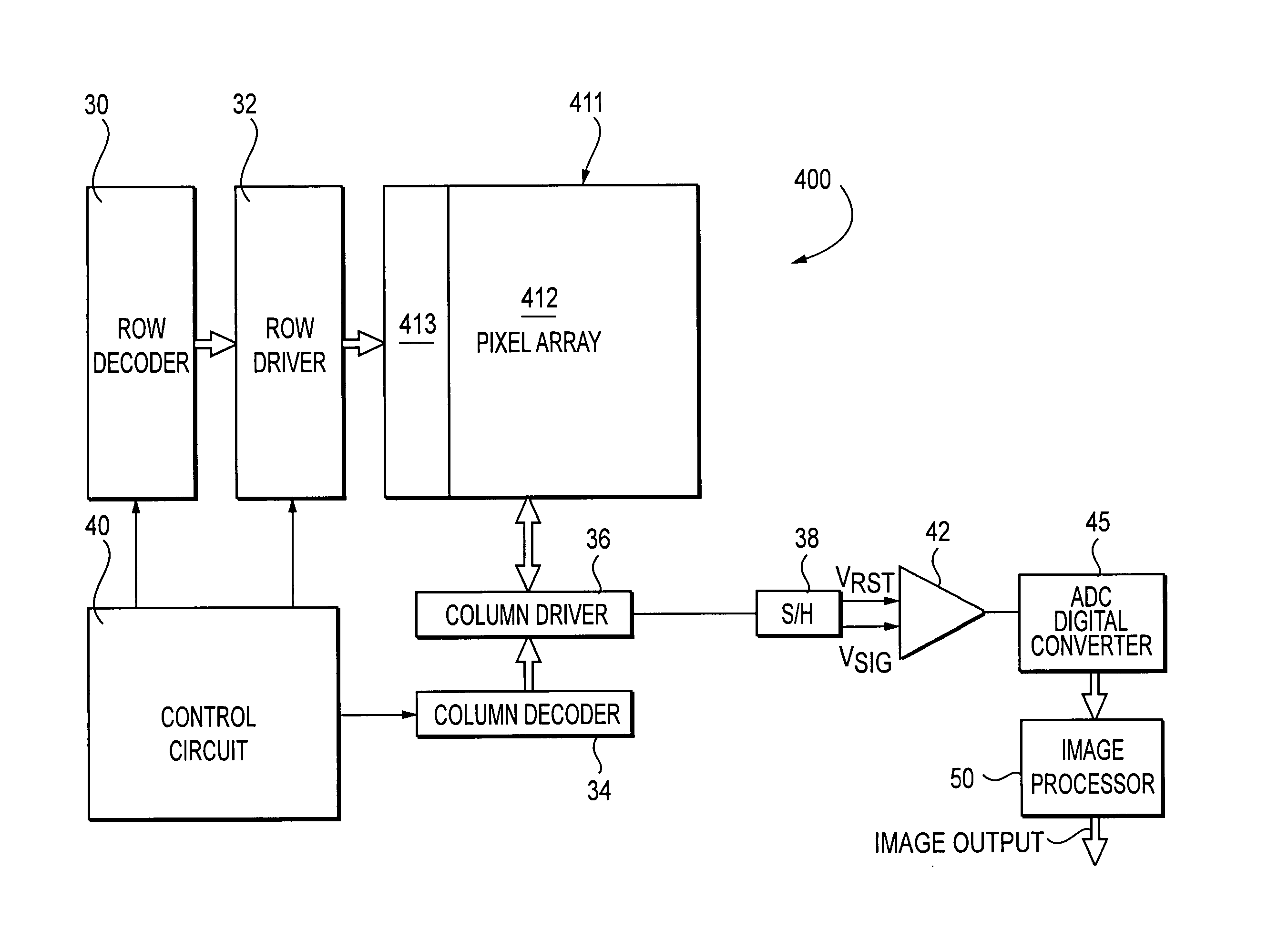 Method and apparatus for shielding correction pixels from spurious charges in an imager