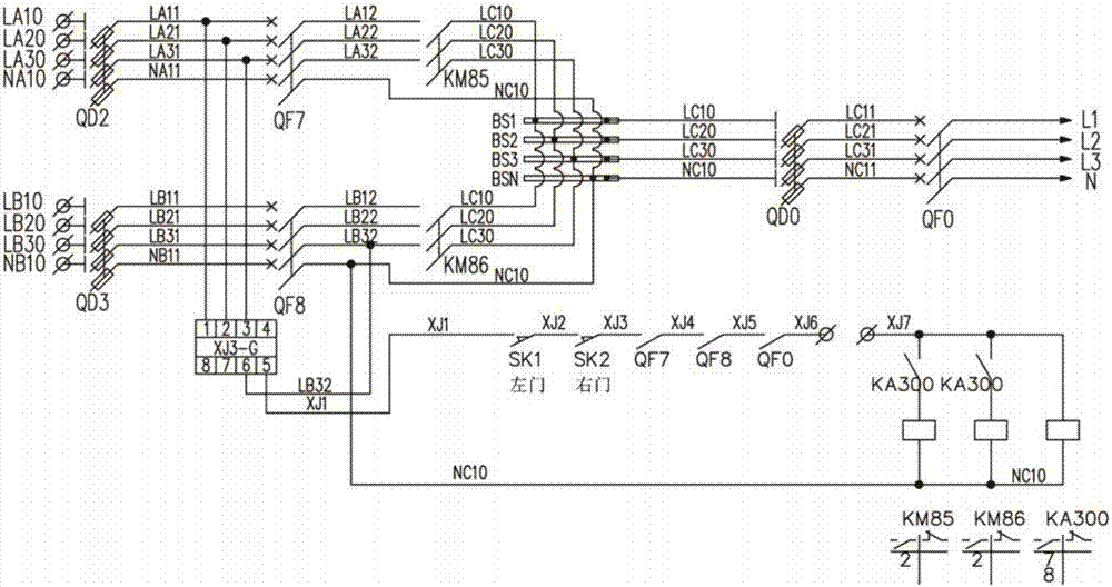 A main circuit for high-power electrical fire experiment