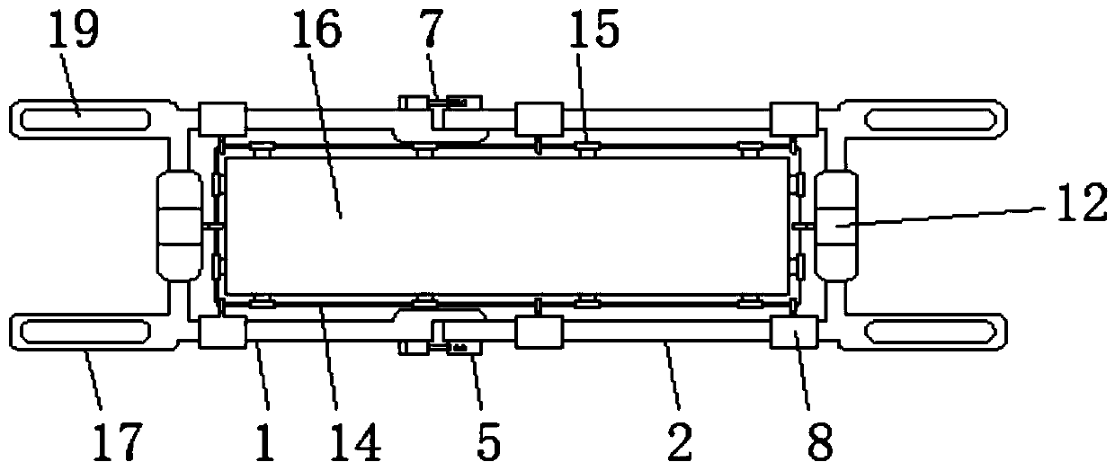 A medical stretcher with shock-absorbing effect and adjustable angle