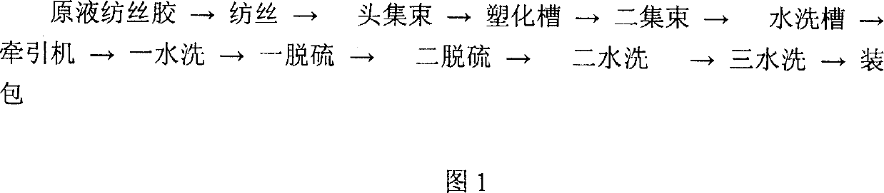 Degradable flat fibre bundle and its preparing process