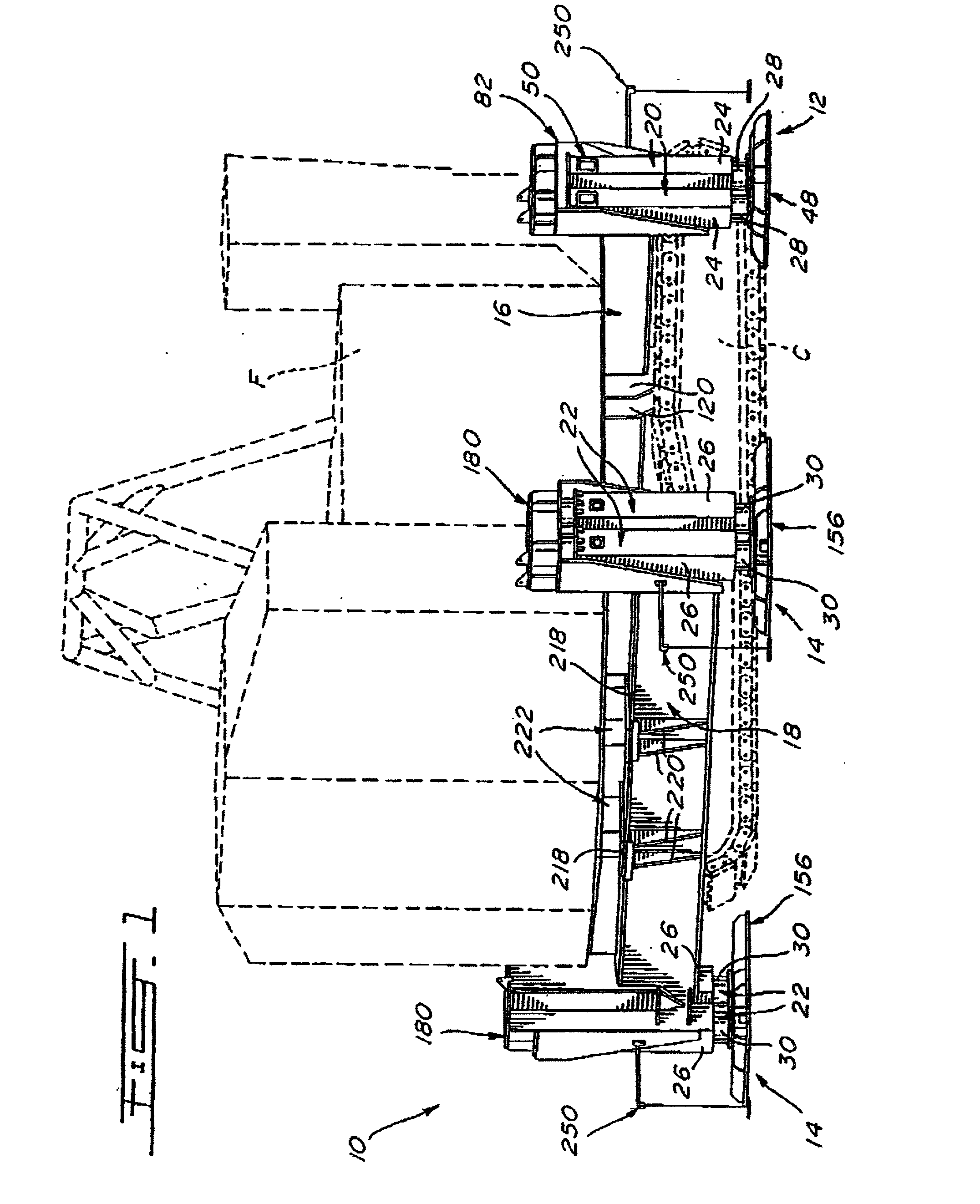 Heavy vehicle lifting device and method