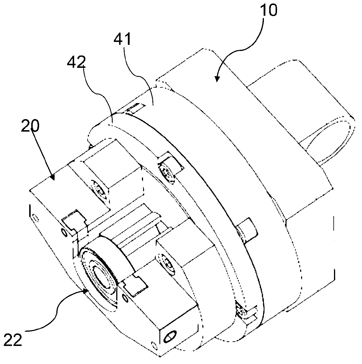 Center-adjusting device for pressing and assembling bearing