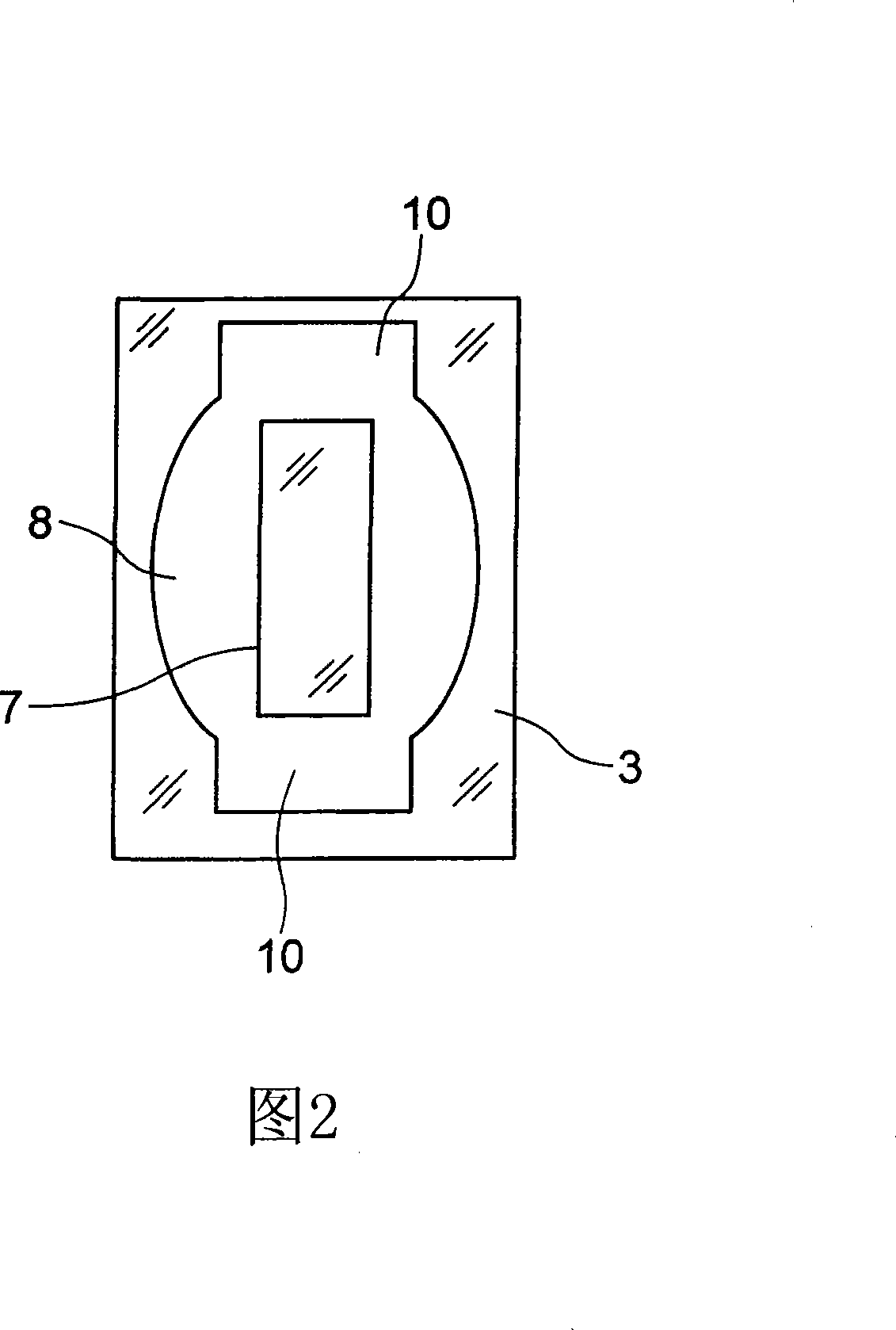 Shipping tray for optical elements, and optical element shipped therein