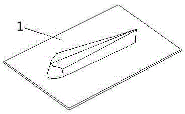 Forming method of cavity type composite material part with lateral edge and convergence hole