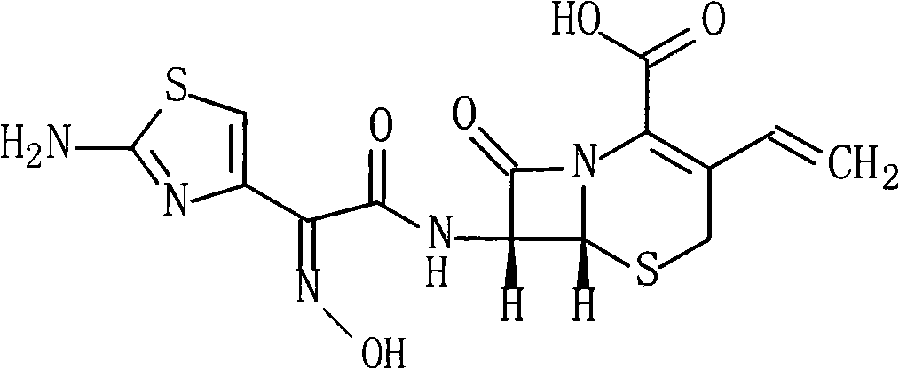 Cefdinir compound and new preparation method thereof