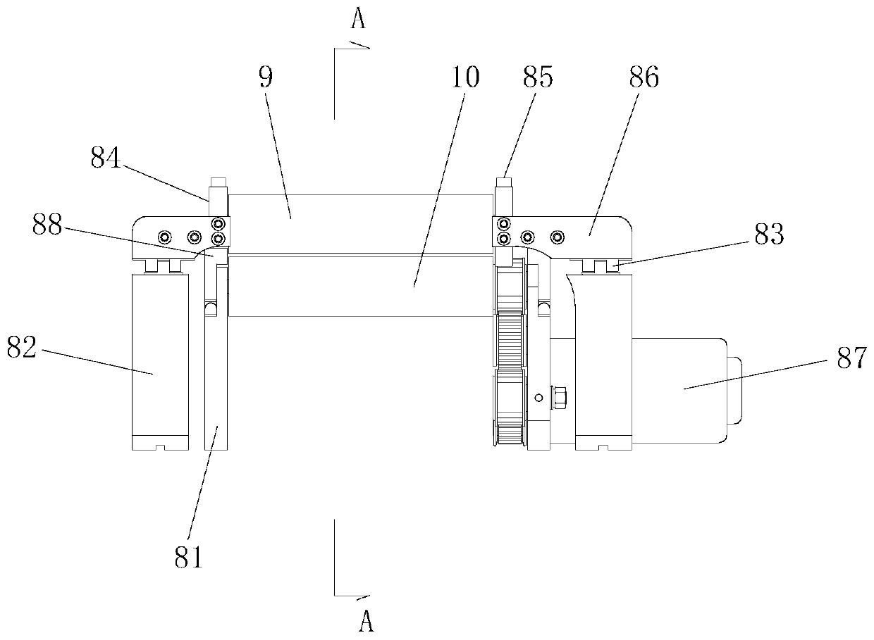 Aluminum plate dust removal device convenient to disassemble and assemble and implementation method thereof