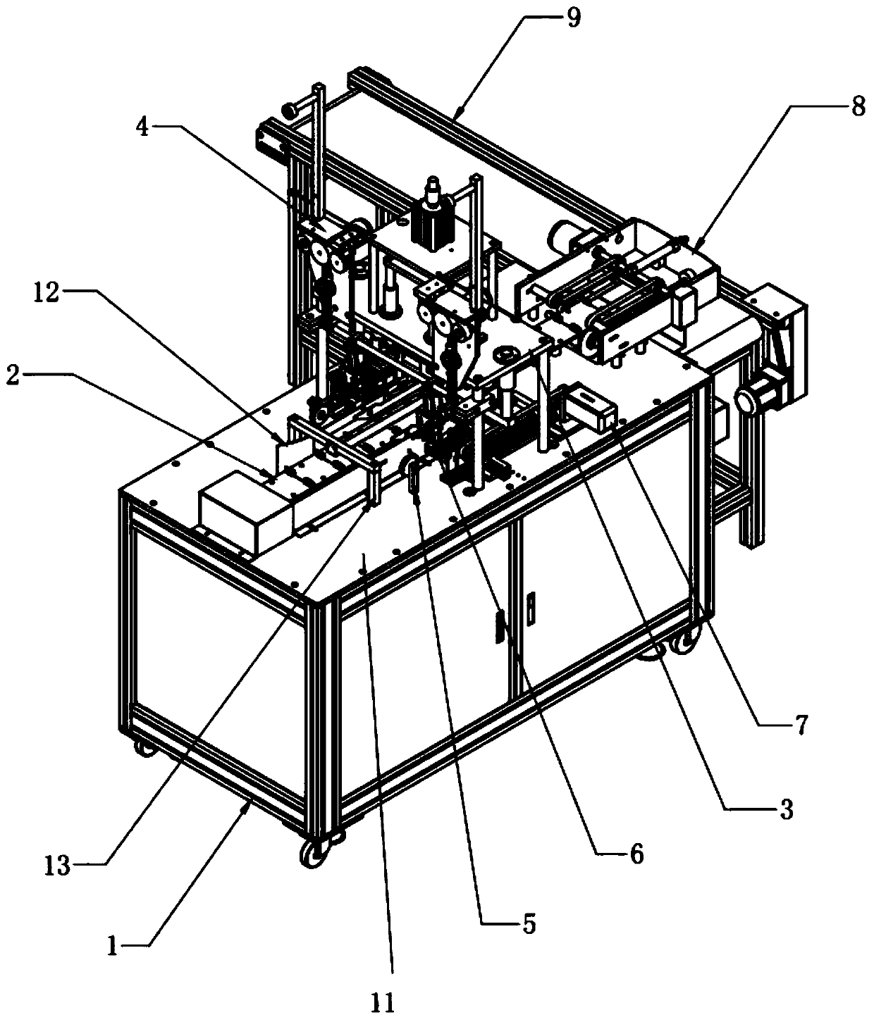 Ear belt heat sealing machine of mask