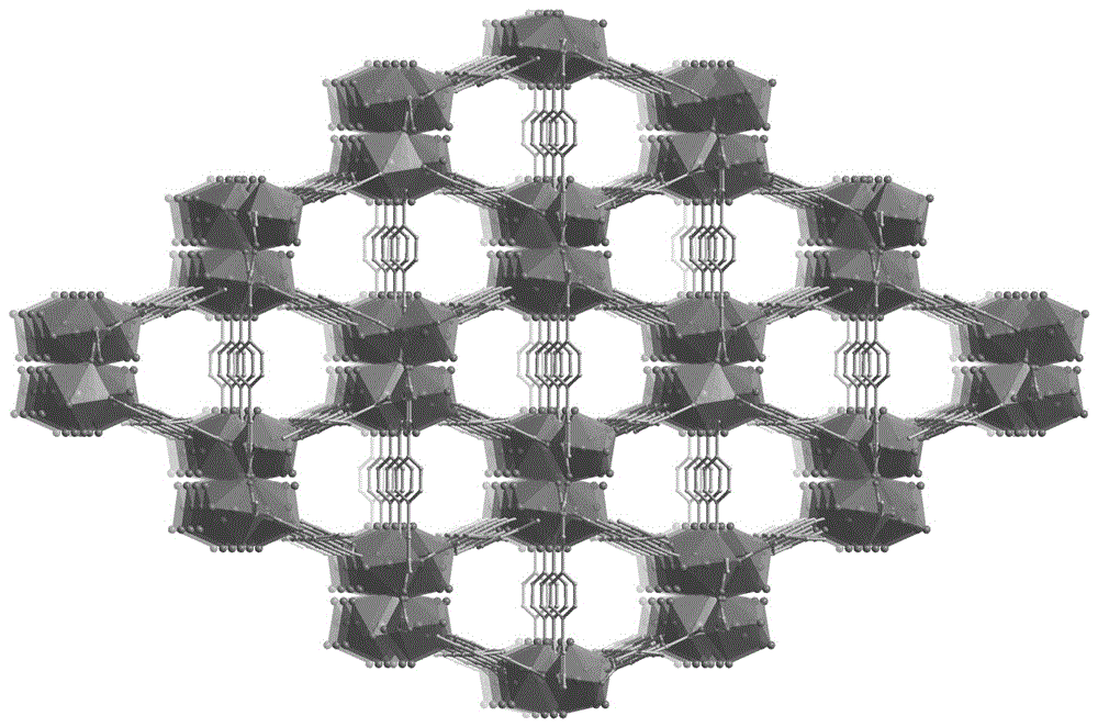 Terbium-based metal organic framework material, preparation method and application of terbium-based metal organic framework material