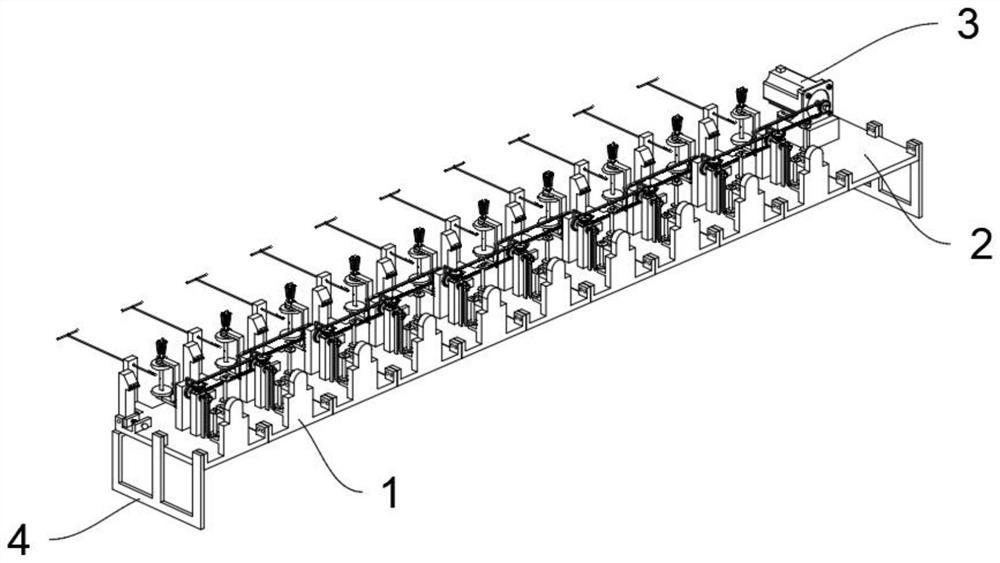 Original yarn weaving device with threading function based on textile industry