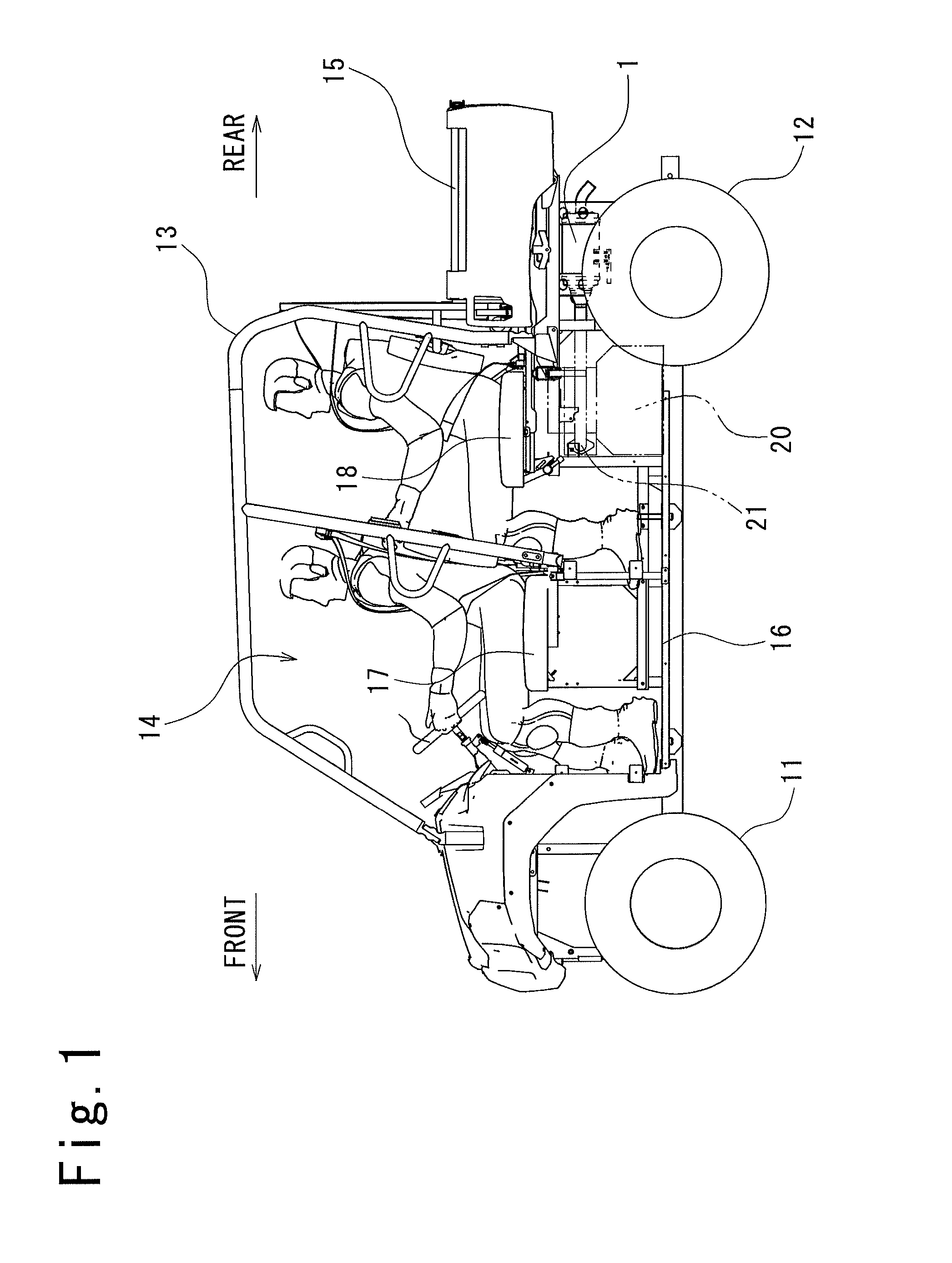 Exhaust muffler for vehicle