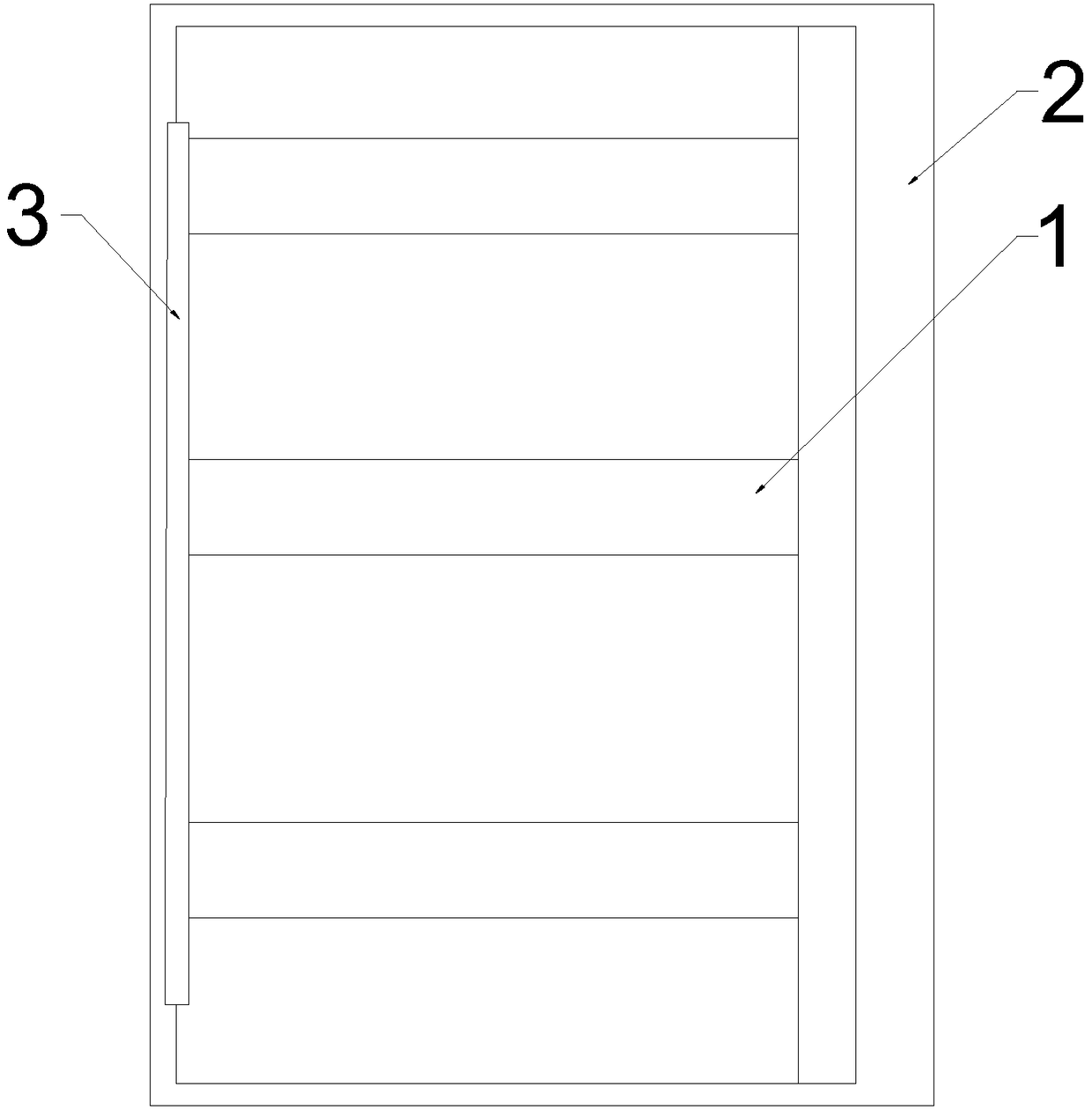 Waterproof hidden type bathroom frame