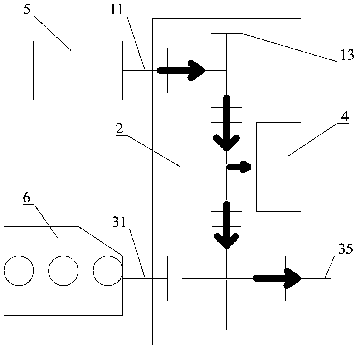 Hybrid coupling module and hybrid system