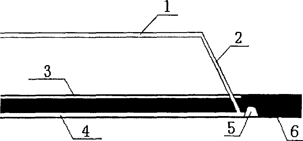 Method of combined mining caving face using false dipping after high drainage roadway treating gas in beginning mining