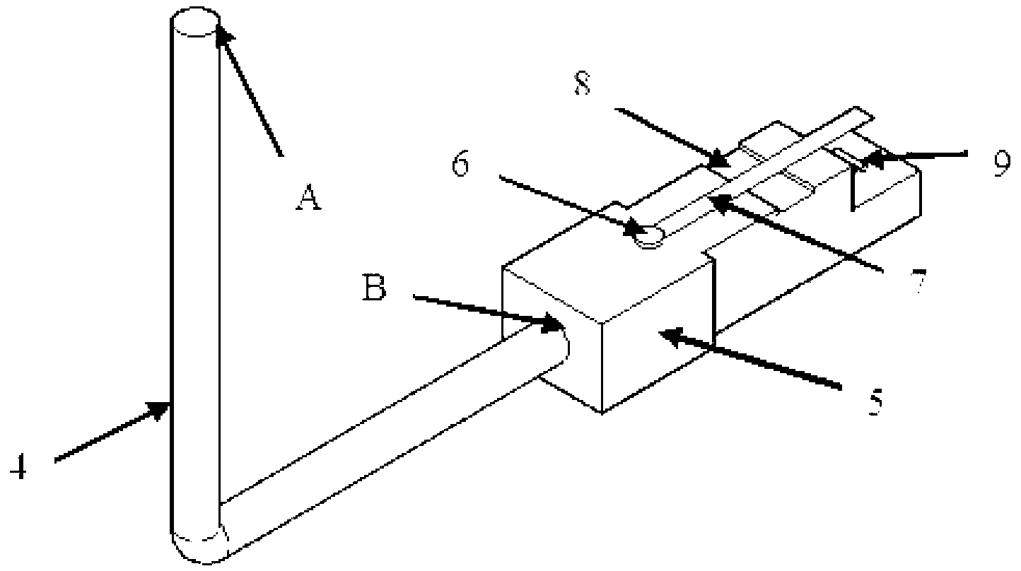 Device and method for preparing PVDF (polyvinylidene fluoride) micro-particle probe by physical adhesion method