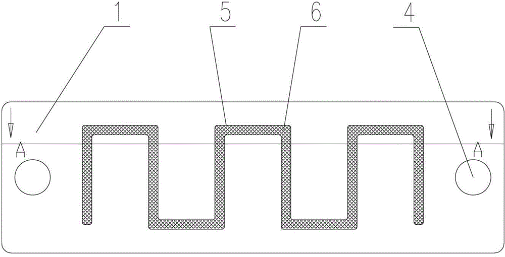 Metal base plate used for welding power module