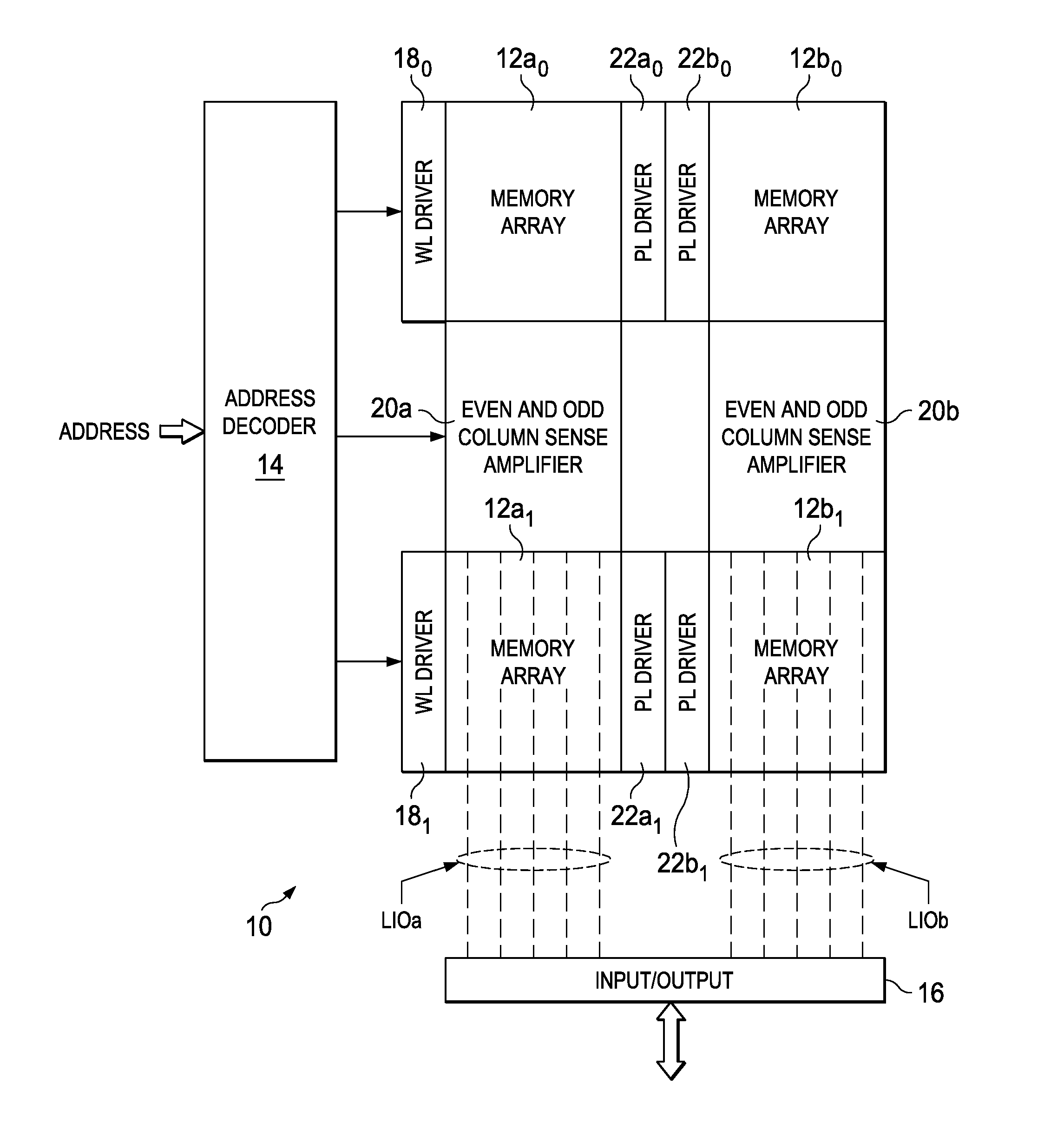 Interleaved Bit Line Architecture for 2T2C Ferroelectric Memories